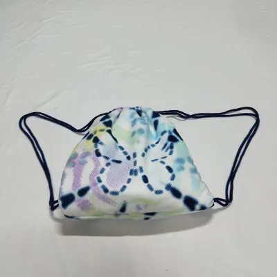 100% Polyester Print Microfiber Beach Towel Bag Backpack