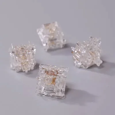 Gateron North Pole Switch Arctic 5pin Transparent Switches 50g Linear Mechanical Keyboard Custom Switch