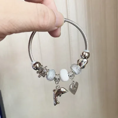 Dolphin Heart Ocean Series Bracelet - DIY Personalized Hand Jewelry | Wholesale Accessories