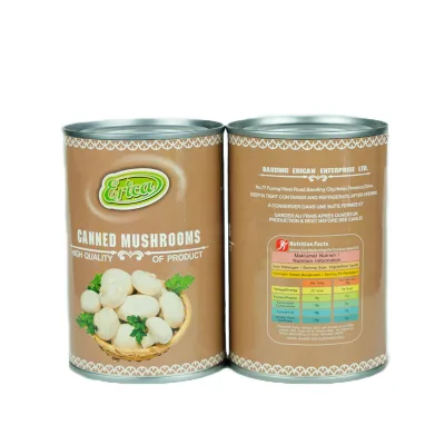 High Quality 400G Sliced/Whole Canned Mushrooms Factory Price From China Verified Supplier Brine Preserved Eat Pattern