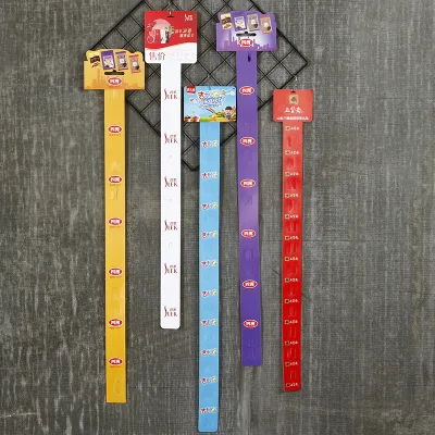 Hot Sale Plastic Supermarket Die Cut Printing Hanging Clip Strips with Customized Design Reusable & Durable 12 Clips