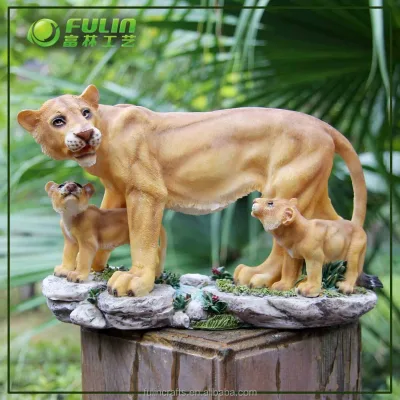 small lion statue life size