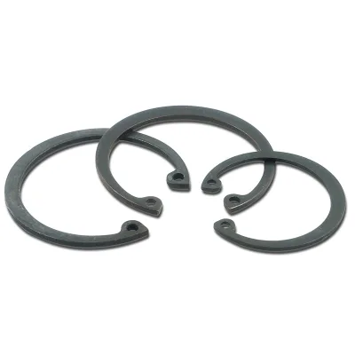 Yuhuan Manufacturer's Zinc Plated/Plain 4.8/8.8/10.9/12.9 Retaining Rings ISO9001 Certified 100PCS DIN 472 Carbon 40-52 HRC 3