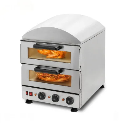 Two Layers Electric Pizza Oven Large Capacity Fully Automatic Commercial Baking Oven for Bread Egg Tarts