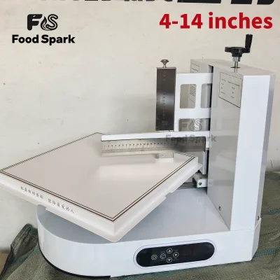 Touchscreen Digital Display Automatic Round Cake Cream Coating Filling Icing Decorating Plastering Smearing Machine for Sale