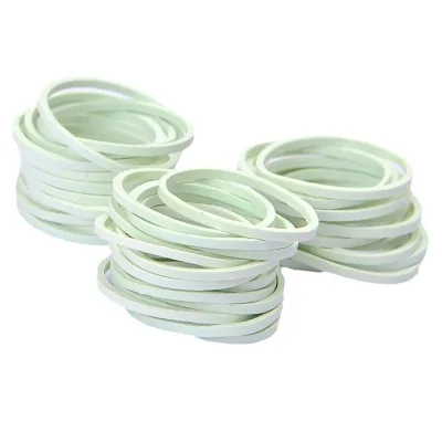 XYR 32*1.5 High-Elasticity White Vietnam-Imported Industrial Rubber Bands Durable Leather-Like Rubber Sleeves
