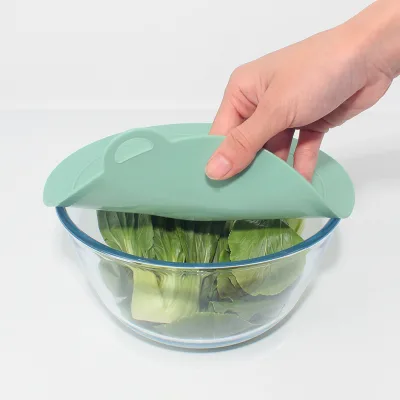 4pcs Eco-Friendly Reusable Silicone Bowl Pan Cover PC Food Storage Suction Lids for Cooking Specialty Tools