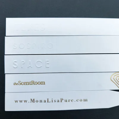 Excellent Quality Customized Brand Logo Perfume Smelling Strips Testers