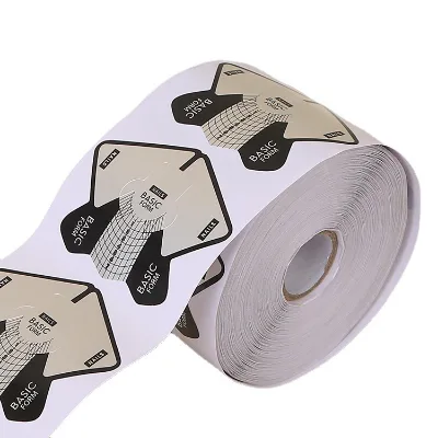 Hot Sell Factory Price 500pcs Paper UV Gel Nail Art Thick Aluminium Nail Form Manufacturer for Nail Art Extension Acrylic