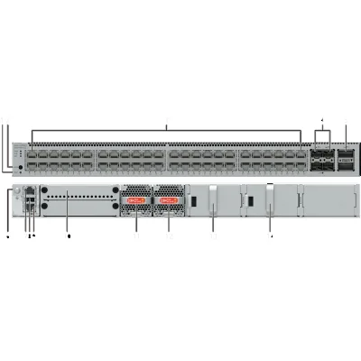 S5755-H48T4Y2CZ-B 98012438 Network Managed Switch 48x GE 4x 25GE SFP28 2x 100GE QSFP28 1+1 Redundant PSU VXLAN MACsec Stackable