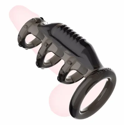 Strong Vibration Penis Sleeve for Men Toy Dildo Cover Become Bigger