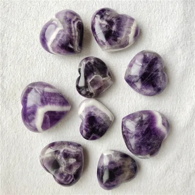 Wholesale High Quality Natural Crystal Wedding Souvenirs Gifts Healing Dream Amethyst Crystal Hearts