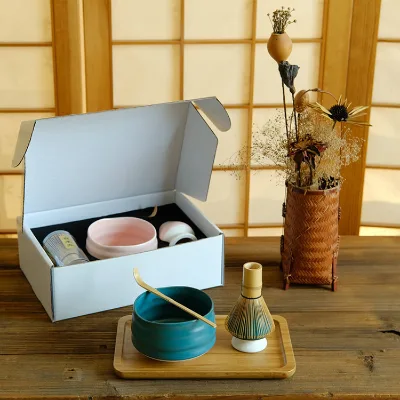Japanese Matcha Ceremony Accessory Ceremonial Matcha Tool Bowl Gift Whisk Set