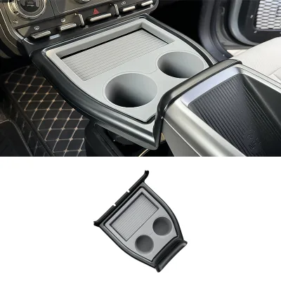 Center Console Front Expansion Storage Box for Chery ICAR V23, Multi-Compartment Organizer Tray with Cup Holder Mat