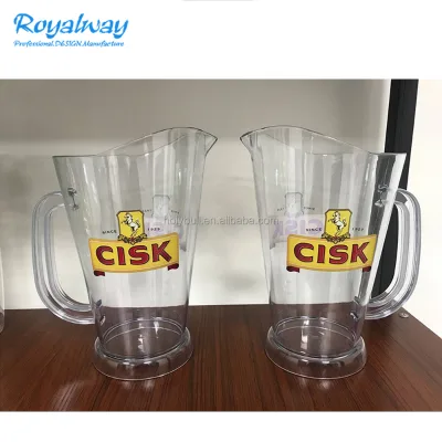 Cheap Price Acrylic Pitcher Beer Pitcher Custom Logo Beer Jug Free Samples