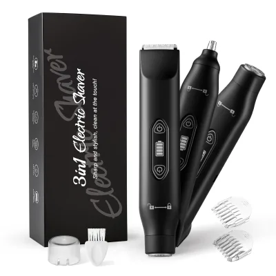 Portable Mini Women Bikini Trimmer Electric Shaver Dual Head Facial Hair Remover Rechargeable Waterproof Body Grooming Tool