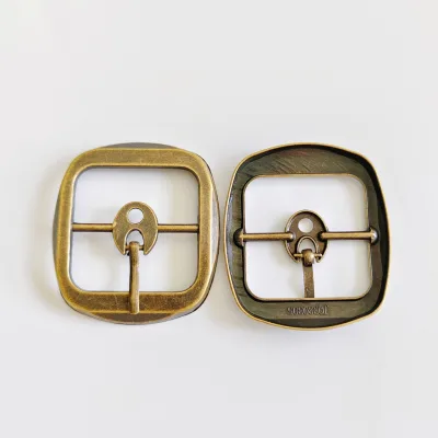 JQR 23342 Eco-Friendly Zinc Alloy Shoe Buckles-Durable High-Precision Polished Metal Antique Bronze Finish Fujian Origin