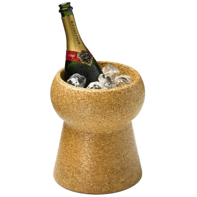 Natural Waterproof Cork Ice Bucket Antique Cork Cooler for Bars