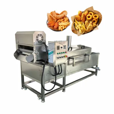 Continuous Automatic Meatball and Vegetable Meatball Frying Machine