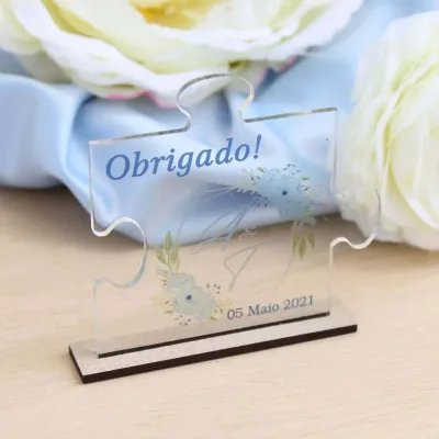 3Mm Acrylic Invitation Card Wedding Souvenir Print Favors Table Number With Wooden Base Brindes De Casamento