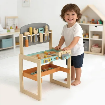 Kids Tool Bench Table Kids Working Table Workshop Workbench for Kids