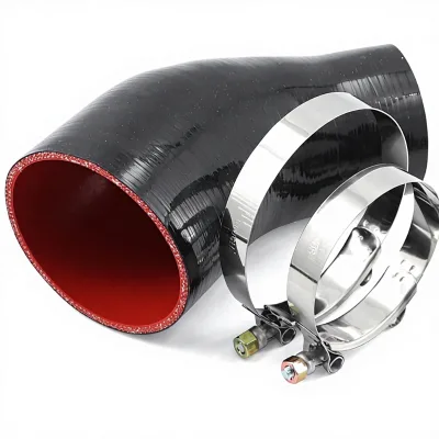 Custom Color/size 45 Elbow Silicone Reducer Coupler Hose Welded Polyester Reinforcement Steel-T Clamps Intercooler Turbo Pipe