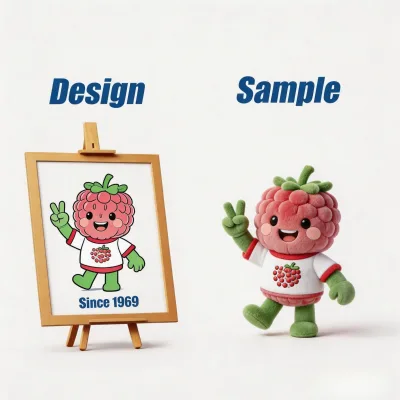 Shengye China Manufacturer High Quality Custom Cotton Raspberry Stuffed Plush Toy for Kids Adult Holiday Commemorative Gift
