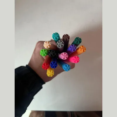 Hot Sale Cartoon Triangle Rod Washable Non-toxic Watercolor Pen SetPainting Watercolor Pen For Children Graffiti