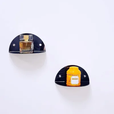 No Drill Installation Versatile Acrylic Small Floating Shelves for Display
