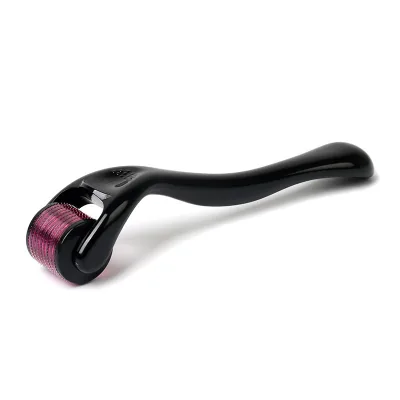 Factory Supply OEM Private Label Microneedle 540 0.5mm 75g Black Color Beard Hair Derma Roller