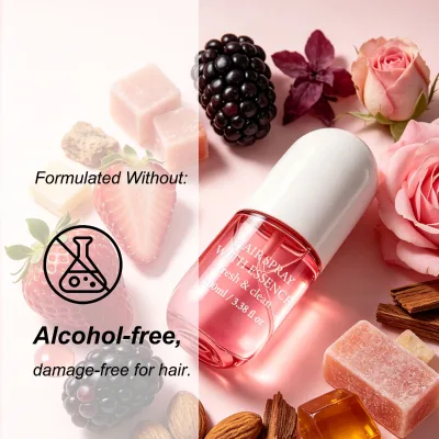 Hair Spray with Essence No Sticky Residue Anti Frizz Hair Perfume Non-Damaging Leave-in Hair Fragrance Perfume Mist with Essence