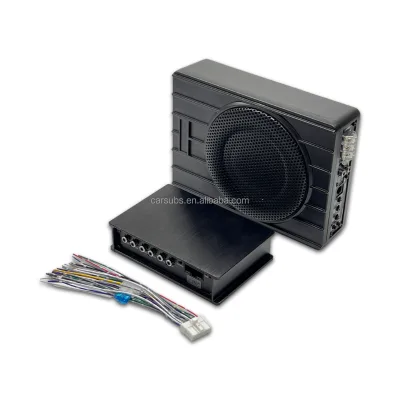 Car Underseat Active Subwoofer 6.5 Inch RMS 200W 6.5 Inch Mini Size Sub and DSP Amplifier 4 in 6 Out 50W 4CH APP Control