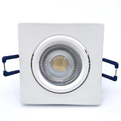 Square Shape Downlighti for MR16 Spot Light Fitting White Paint Aluminum MR16 Spotlight Fixtures