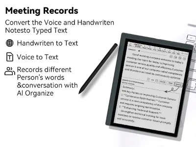 Bigme 10.3" Color E-Ink Tablet 5.5mm Thickness 5MP Camera Digital Stylus Touchscreen Display
