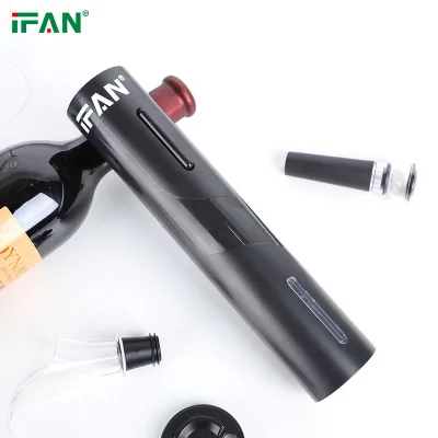 Black Luxury Electric Wine Opener Multifunctional Automatic Bottle Opener for Red Wine Glass Material