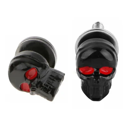 Electric Car Ghost License Plate Screw T3 Pasay Personalized Refitting Scooter Universal Skull Head Decorative Screw