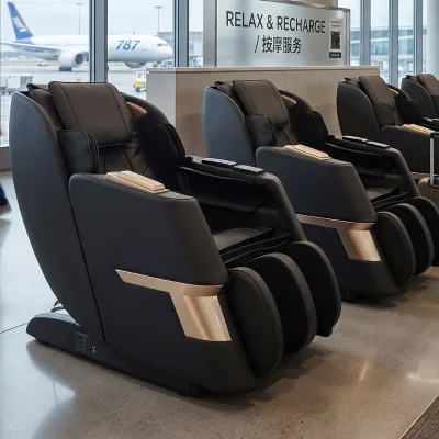 High ROI Luxury Vending Massage Chair for Shopping Mall Airport Gym with Global Multi-Currency QR Pay