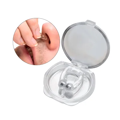 Hot Selling Magnetic Anti Snoring Nose Clip for Improve Sleep Quality Nose Clips With Box