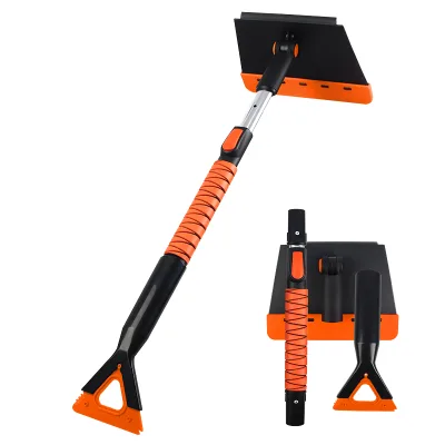 High Quality Retractable Snow Remove Tool 5-1 Winter Snow Brush with Double Shovel Head for Car Windshield