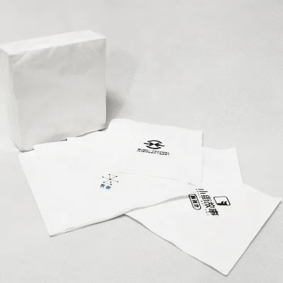 Customized 2-Ply Dinner Tissue Napkins Economical Printed Napkin Paper in Bag Style for Hotel and Restaurant Use