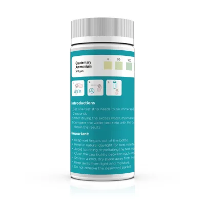 100 Counts Quaternary Ammonium Manual Plastic Test Strips for Visual Acuity Examination Apparatus