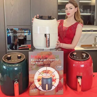 Manufacturing High Quality New Design Hot Selling 4.0l 4.5l 6.5L 8l Household Retro air Fryer for Home Appliances