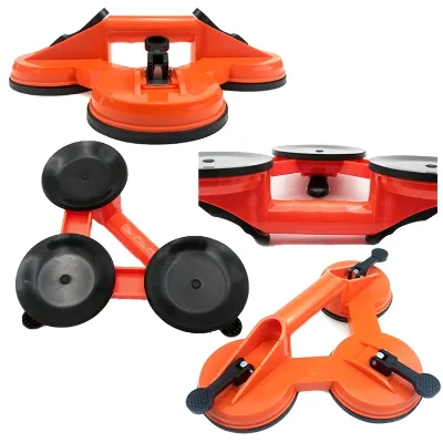China Plastic Heavy Duty 3 Suction Cup Triple Pad Plastic Sucker Plate