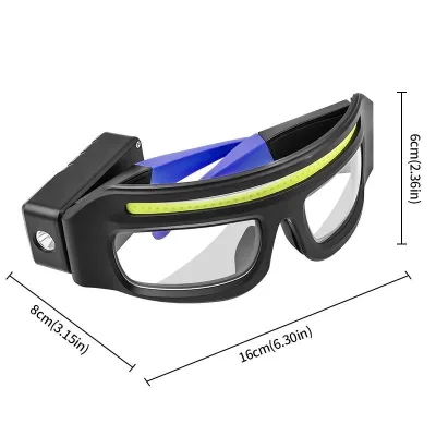 Hands-Free Headlamp Wave Sensor Control, 5 Modes W/Strobe, 90. Rotatable, USB-C Rechargeable for Cycling Fishing Repair