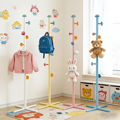 Colorful Mushroom Clothes Hanger Children's Vertical Clothes Rack - Trendy Mushroom Clothes Hanger