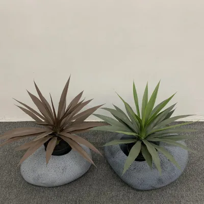 Artificial Sisal Agave Small Sisal Gladiolus Leaf Potted Landscape Decoration Simulation Indoor Green Tropical Plants