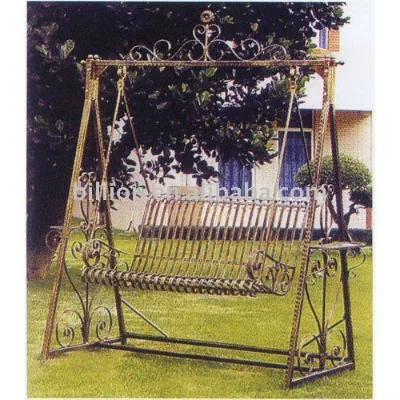 Iron Crafts Modern Design Safe Swing Chair with 5 Year Warranty for Villa Garden