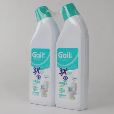 Gail High Quality Eco-Friendly Disposable Toilet Bathroom Liquid Cleaner Transparent Blue 500g Deep Stain Removal Fresh Toilet