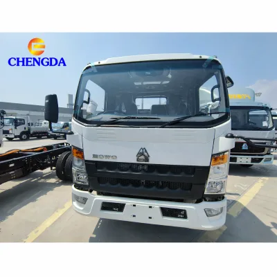 Brand New White 4x2 Sinotruk HOWO Light Cargo Truck With Stake Cargo Box for Urban Goods Delivery