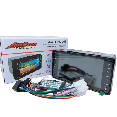 7 Inch Touch Screen Car MP5 Audio Player with BT Capacitive Screen GPS and Amplifier Compatible with for Toyota Vehicles